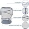 Mesh Popup Laundry Hamper 115L Collapsible Laundry Basket Extra Large Capacity Foldable Clothing Storage Basket with Handles